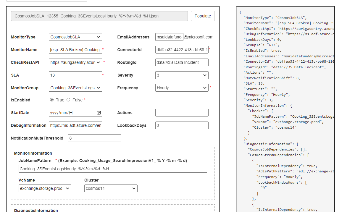 Register Page Json